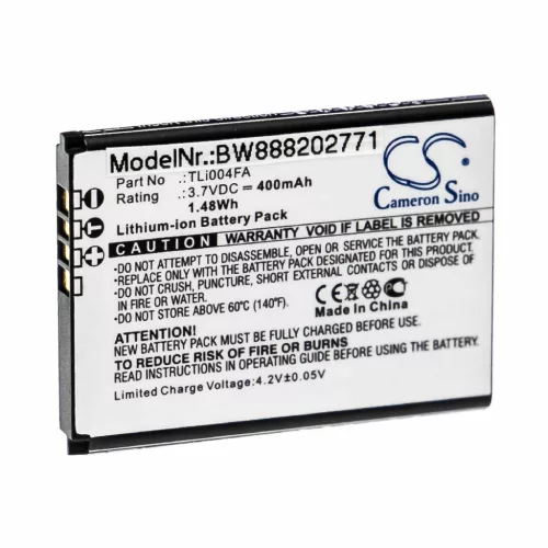 VHBW Mobiltelefon Akku Alcatel TLi004FA - 400 mAh 3,7 V Li-Ion