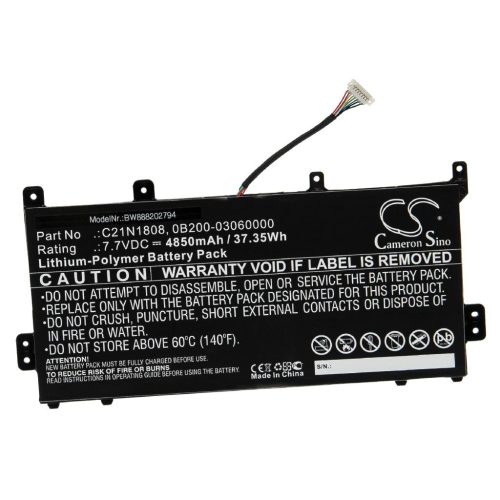 Notebook akkumulátor  Asus 0B200-03060000, C21N1808, 0B200-03130000 - 4850 mAh 7,7 V Li-polymer