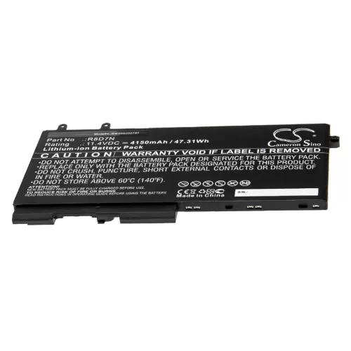 VHBW Notebook Battery Dell 49HG8, H82T6, K7C4H, R8D7N, TNT6H, W8GMW - 4150 mAh 11.4 V Li-Ion