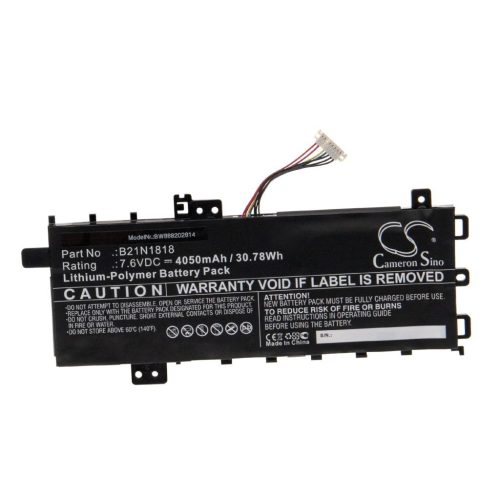 Notebook akkumulátor  Asus 0B200-03190400E, 0B200-03190400 - 4050 mAh 7,6 V Li-polymer