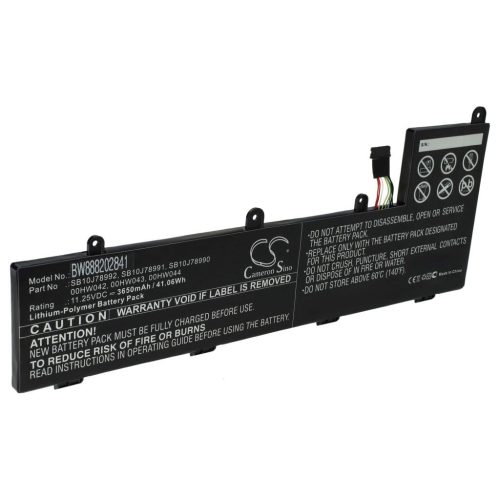 VHBW Notebook Battery Lenovo 00HW044, 00HW043, 00HW042, SB10J78990 - 3650 mAh 11.25 V Li-polymer