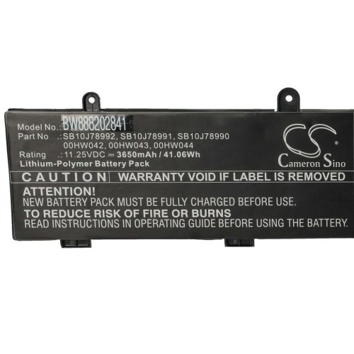 VHBW Notebook Battery Lenovo 00HW044, 00HW043, 00HW042, SB10J78990 - 3650 mAh 11.25 V Li-polymer
