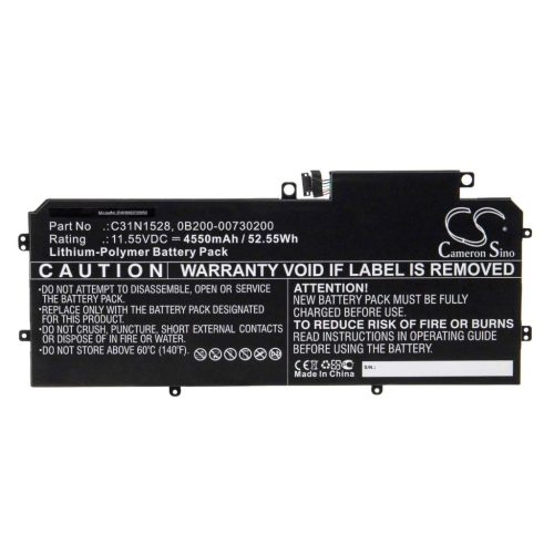 Notebook akkumulátor  Asus 0B200-00730200, C31N1528 - 4550 mAh 11,55 V Li-polymer