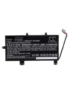   Notebook akkumulátor  Asus C31N1803, 0B200-02980200 - 4400 mAh 11,55 V Li-polimerhez