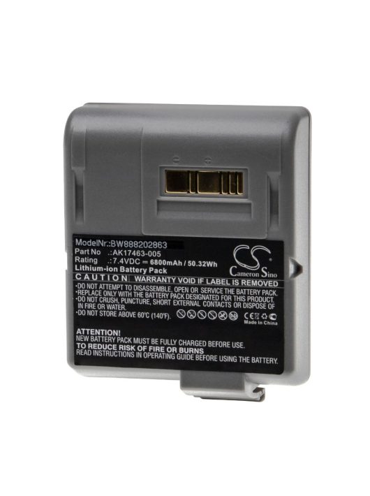 Akkumulátor  Zebra CT17102-2, AK17463-005 nyomtatóhoz - 6800 mAh 7,4 V Li-Ion