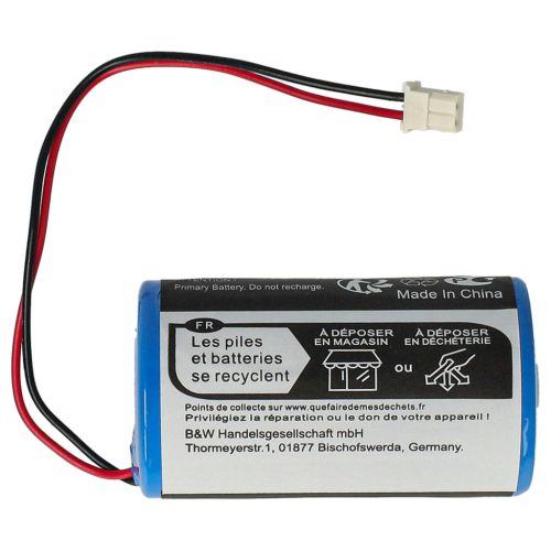VHBW Alarmanlagen Akku Visonic 0-9912-K, ER34615M, ER34615M/W200, 88030498 - 14500 mAh 3,6 V Li-SOCl2