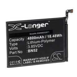   VHBW Mobile Phone Battery for Redmi BN52 - 4800 mAh 3.85 V Li-Polymer - Smartphone Battery