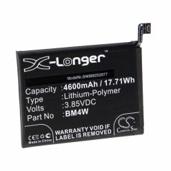   Mobiltelefon akkumulátor  Redmi / Xiaomi BM4W készülékhez - 4600 mAh 3,85 V Li-polimer