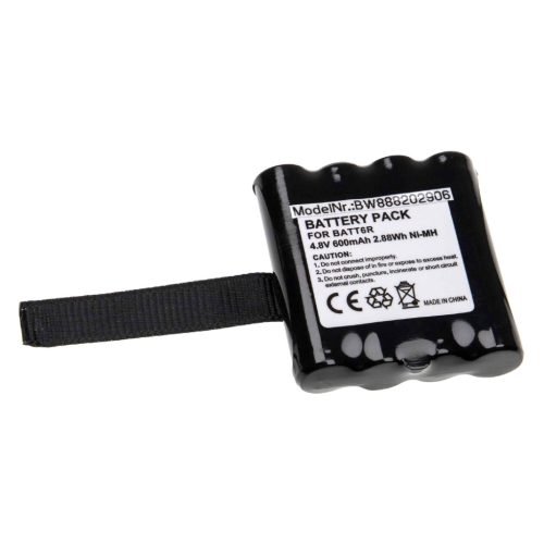 VHBW Radio Battery Midland BATT6R, BATT-6R - 600 mAh 4.8 V NiMH