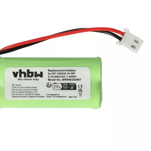 VHBW Vezetékes telefon akku Motorola BT283342, BT183342 - 600 mAh 2,4 V NiMH