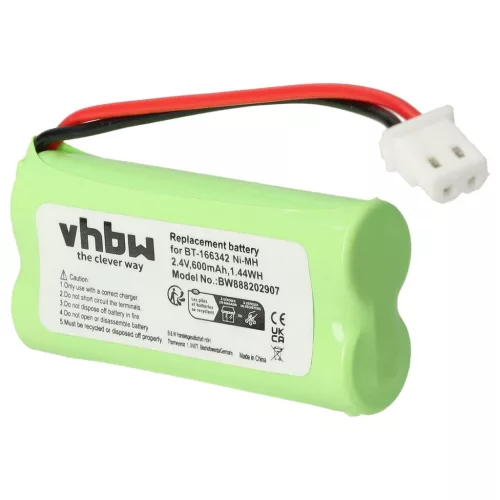 VHBW Vezetékes telefon akku Motorola BT283342, BT183342 - 600 mAh 2,4 V NiMH