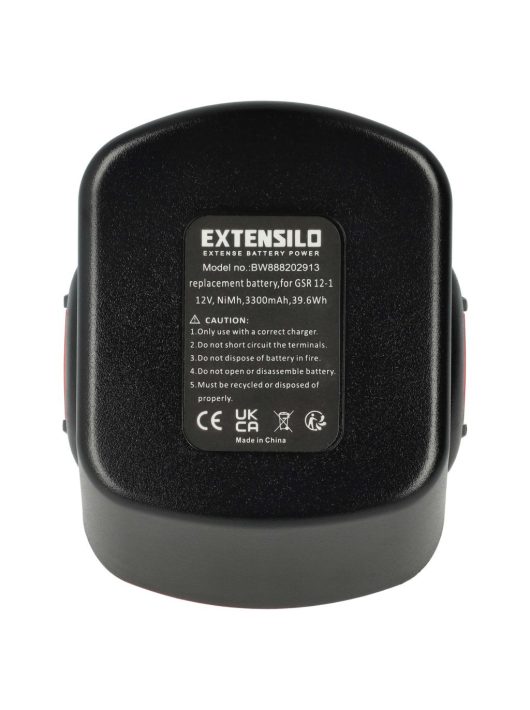 Elektromos kéziszerszámgép akkumulátor Bosch 2 607 335 261, 2 607 335 262, 2 60 7335 249 - 3300 mAh, 12 V, NiMH 