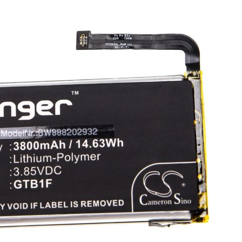 VHBW Mobile Phone Battery for Google GTB1F - 3800 mAh 3.85 V Li-Polymer - Smartphone Battery