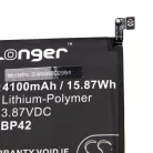 VHBW Mobile Phone Battery for Xiaomi BP42 - 4100 mAh 3.87 V Li-Polymer
