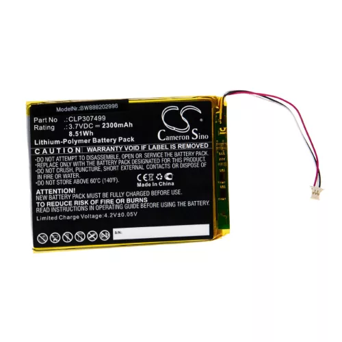 VHBW E-Book Battery CLP307499 - 2300 mAh 3.7 V Li-polymer