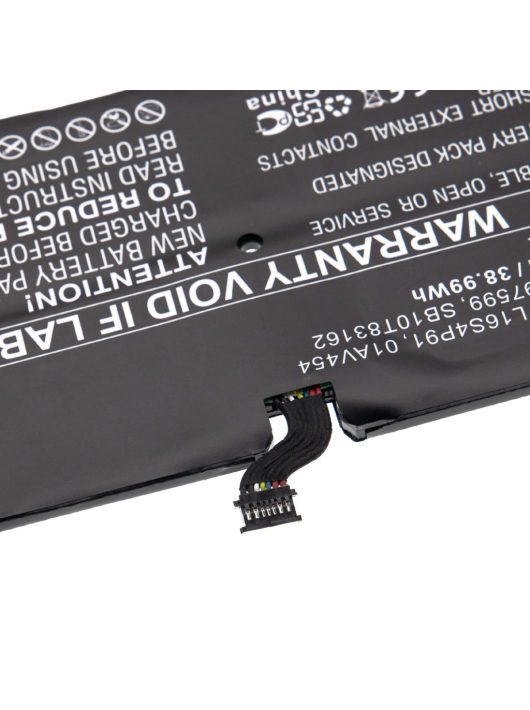 Lenovo L16M4P91, 01AV454, 5B10W13919, L16L4P91 táblagép akkumulátorának  - 5050 mAh 7,72 V Li-polimer