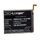 VHBW Mobile Phone Battery Samsung EB-BA426ABY, GH82-24377A - 4900 mAh 3.85 V Li-Polymer