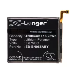   VHBW Mobile Phone Battery Samsung EB-BN985ABY, GH82-23333A - 4200 mAh 3.87 V Li-polymer