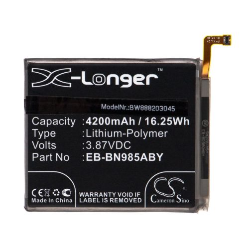 Mobiltelefon akkumulátor  Samsung EB-BN985ABY, GH82-23333A - 4200 mAh 3,87 V Li-polymer