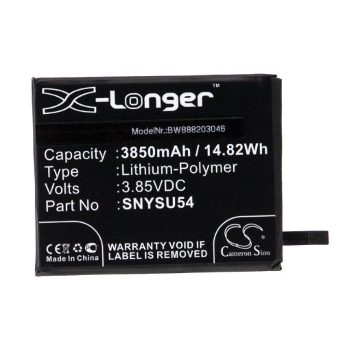 VHBW Mobile Phone Battery for Sony SNYSU54 - 3850 mAh 3.85 V Li-Polymer - Smartphone Battery
