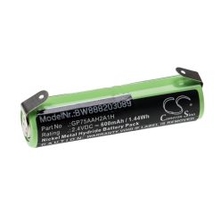   VHBW Elektrische Zahnbürste Akku Omron GP75AAH2A1H Ersatz - 600 mAh 2,4 V NiMH