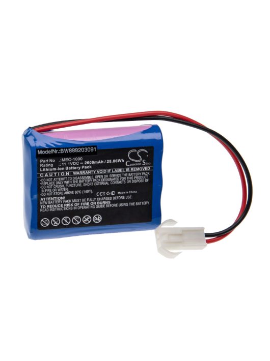 Akkumulátor Mindray MEC-1000 - 2600 mAh 11,1 V Li-Ion