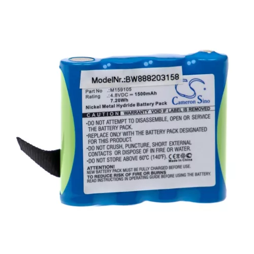 VHBW Edan 4XNR49AA1500P Medical Device Battery - 1500mAh 4.8V NiMH M159105
