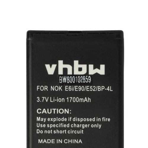 VHBW GPS Akku Sonocaddie G-4L, HE9701N - 1700 mAh 3,7 V Li-Ion