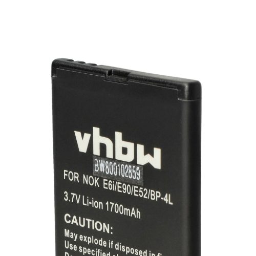 VHBW GPS Akku Sonocaddie G-4L, HE9701N - 1700 mAh 3,7 V Li-Ion
