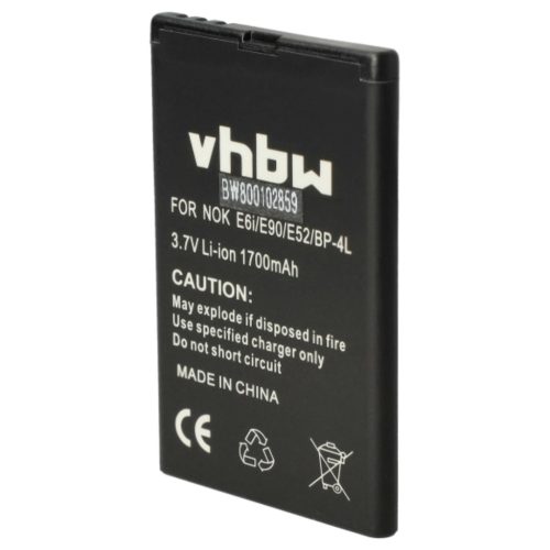 VHBW GPS Akku Sonocaddie G-4L, HE9701N - 1700 mAh 3,7 V Li-Ion