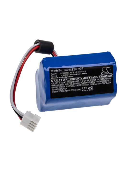 ResMed SE301120, 4S1P US18650VT3 - 2600 mAh 14,4 V Li-Ion Akkumulátor