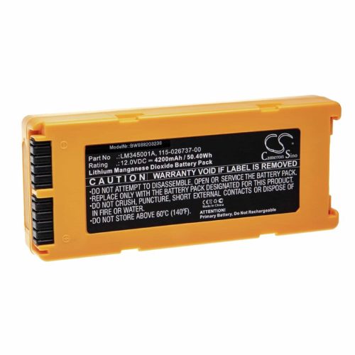 VHBW Mindray 022-000124-00, 115-026737-00 Akkumulátor - 4200 mAh 12 V Li-MnO2