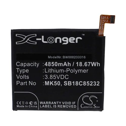 Mobiltelefon akkumulátor  Motorola MK50, SB18C85232-hez - 4850 mAh 3,85 V Li-polimer