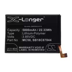   VHBW Mobile Phone Battery for Motorola SB18C87844, MC50 - 5800 mAh 3.85 V Li-Polymer