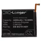 VHBW Mobile Phone Battery Samsung EB-BG781ABE, EB-BG781ABU - 4400 mAh 3.86 V Li-Polymer