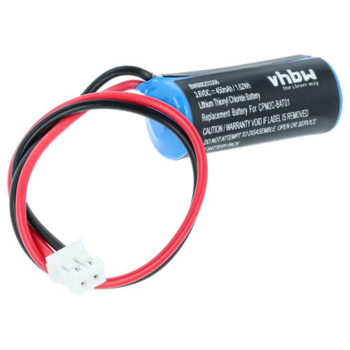 VHBW Ipari vezérlő akkumulátor Omron CPM2C-BAT01 helyett - 450 mAh 3,6 V Li-SOCl2