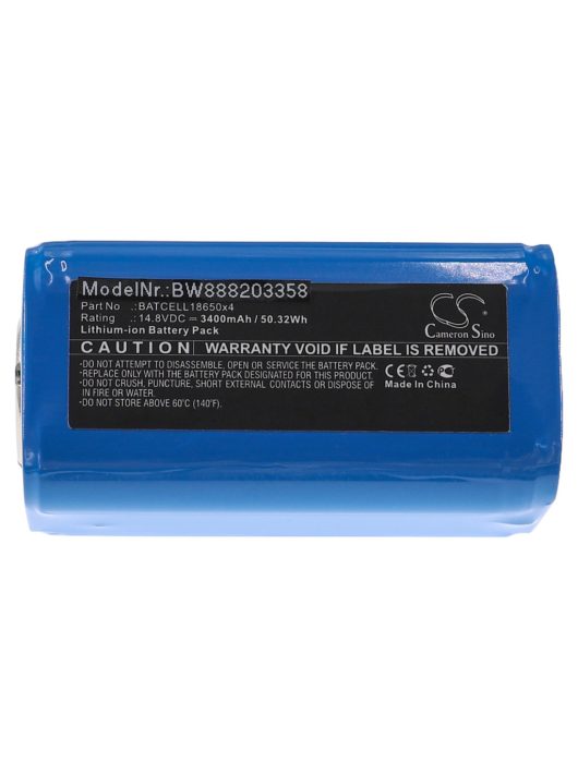 Bigblue BATCELL18650x4 Búvárlámpa Elem - 3400 mAh 14,8 V Li-Ion