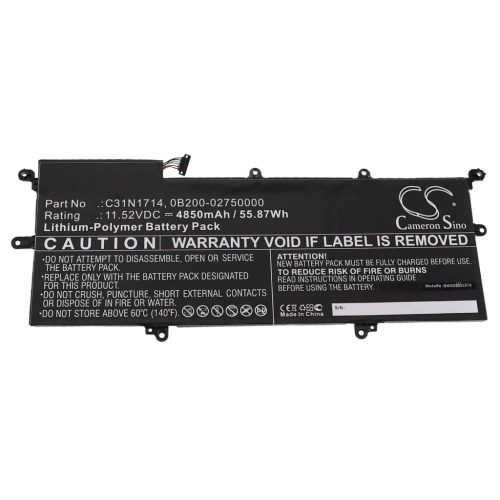 Notebook akkumulátor  Asus 0B200-02750000, C31N1714 - 4850 mAh 11,52 V Li-polymer
