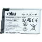 VHBW Helm Akku Nolan PL053448P - 800 mAh 3,7 V Li-Polymer