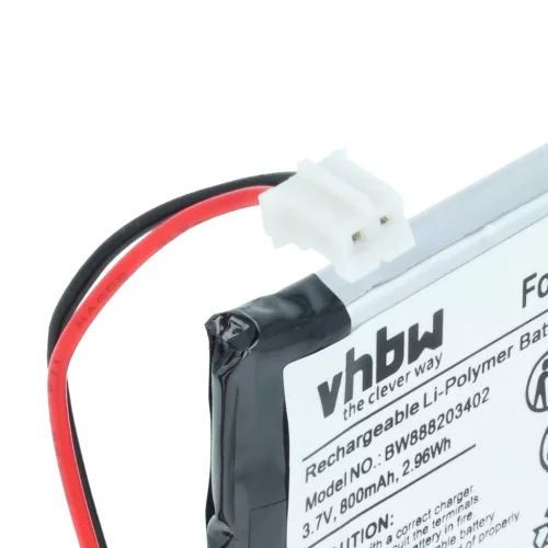 VHBW Helm Akku Nolan PL053448P - 800 mAh 3,7 V Li-Polymer