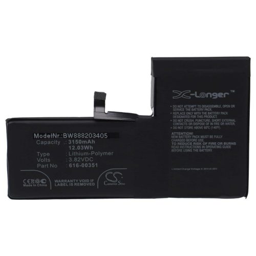 Mobiltelefon akkumulátor  Apple 616-00351-hez - 3150 mAh 3,82 V Li-polimer