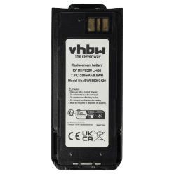   VHBW Radio Akku Motorola NNTN8570B, NNTN8570A, NNTN8570 - 1250 mAh 7,6 V Li-Ion + Gürtelclip
