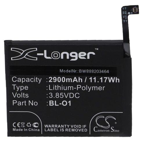 VHBW Mobile Phone Battery LG BL-O1, EAC64559001, EAC64619301 - 2900 mAh 3.85 V Li-Polymer