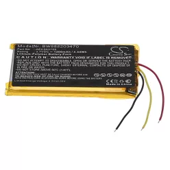   VHBW Vezeték nélküli fejhallgató akku a SteelSeries AEC503759-hez - 1200 mAh 3,7 V Li-polimer