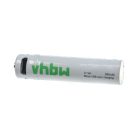 VHBW AAA Micro Battery - 280 mAh 1.5 V Li-Ion + Micro-USB connection