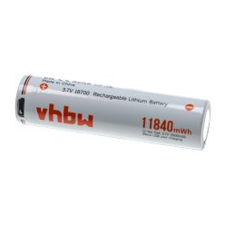 VHBW AAA Micro Battery for Fenix - 3200 mAh 3.7 V Li-Ion