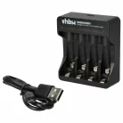 VHBW Charger for AA, AAA Li-Ion batteries - 5 V / 2 A