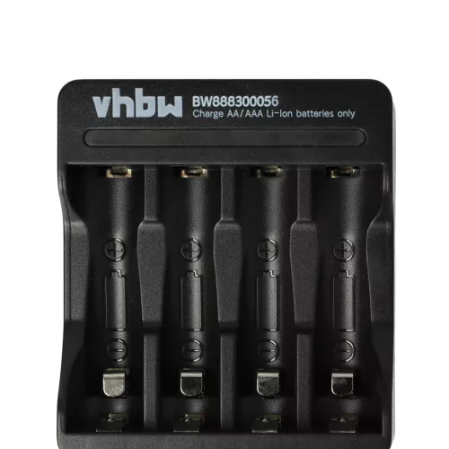 VHBW Charger for AA, AAA Li-Ion batteries - 5 V / 2 A
