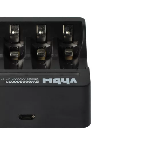 VHBW Charger for AA, AAA Li-Ion batteries - 5 V / 2 A