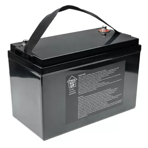 VHBW Onboard Battery for Caravans, Boats, Motorhomes, Solar Systems - 100 Ah 12.8 V LiFePO4
